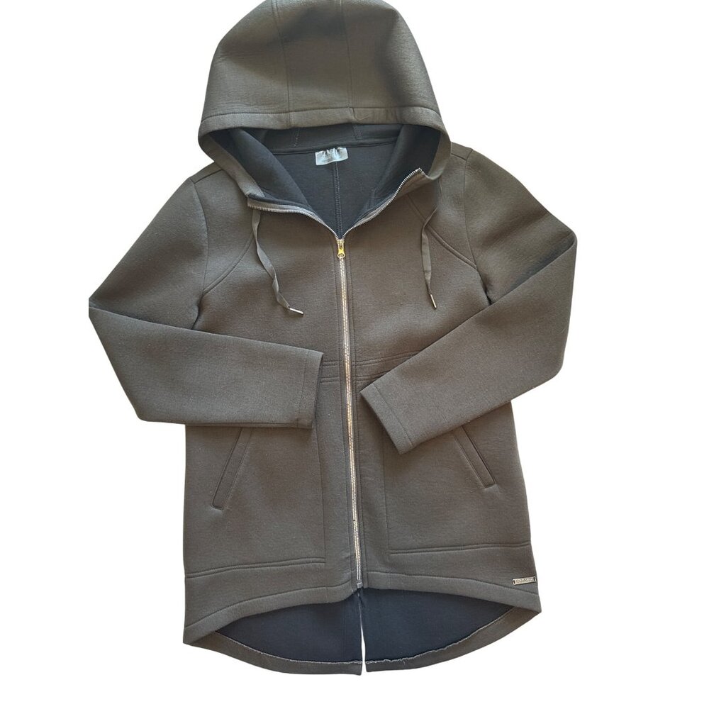 Betsey Johnson Performance Women's Full Zip Hoodie Jacket Brown L Activewear